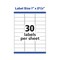 Avery Address Labels w/TrueBlock/Sure Feed, Laser, 1x2.63, White, PK1500 05520 - alternate 3